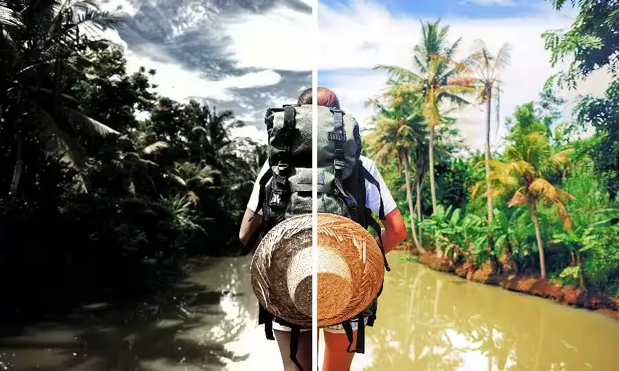 قبل وبعد العمل